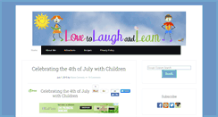 Desktop Screenshot of lovetolaughandlearn.com