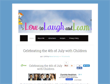 Tablet Screenshot of lovetolaughandlearn.com
